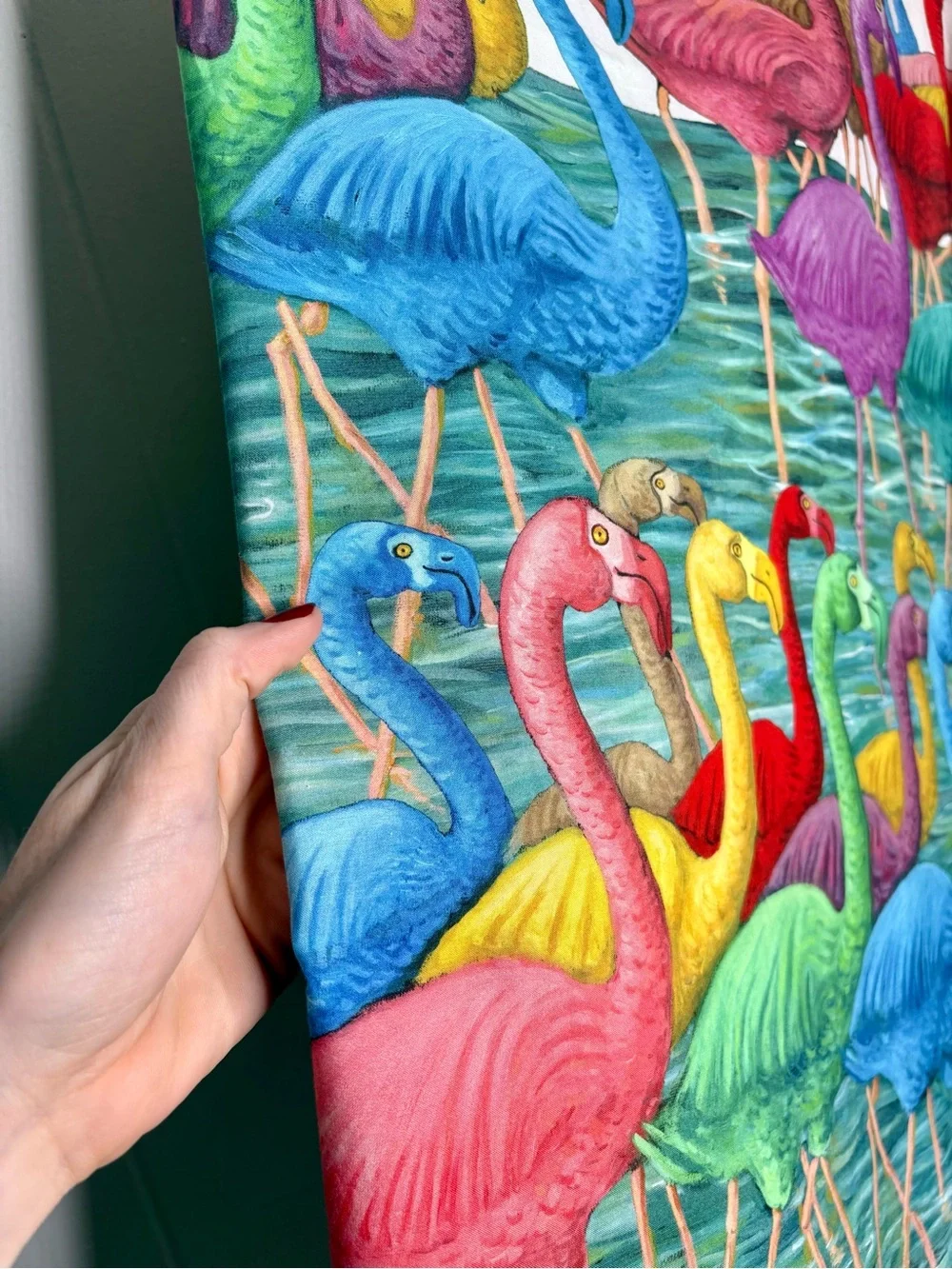 TESSITURA TOSCANA TELERIE FLAMINGO 100% Cotton Shower Curtain 72“ X 72“ ITALY